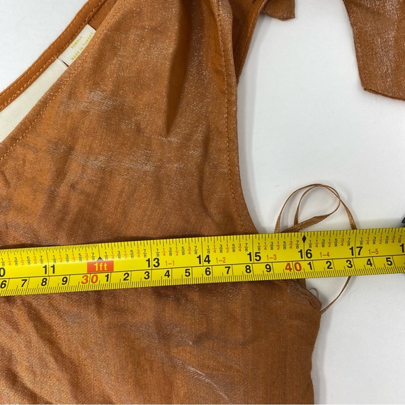 Anthropologie Maeve Soraya Shimmer Tiered Maxi Dress XS - Picture 9 of 11